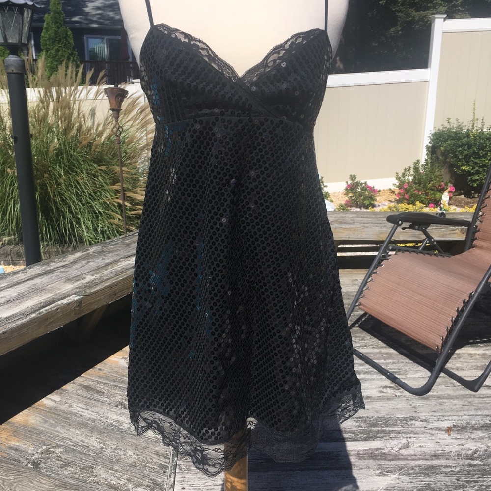 Sequin and lace party dress